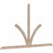 Ekena Millwork Richland Smooth Timber Gable Bracket, Douglas Fir, 108"W x 63"H x 1 1/2"D x 3 1/2"F, 14/12 Pitch GBW108X63X0204RIC00SDF - alternate 3